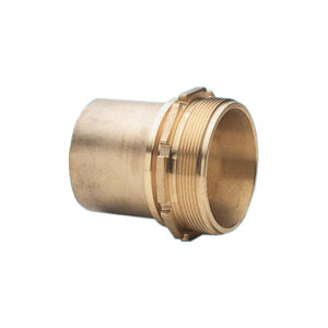 Messing slangpilaar met buitendraad, klemschaalmontage