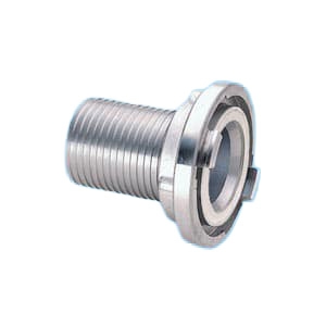 Zuig- en perskoppeling met slangpilaar met zaagvertanding